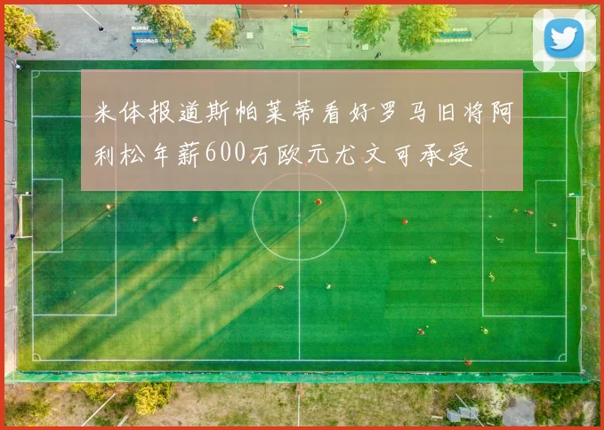 米体报道斯帕莱蒂看好罗马旧将阿利松年薪600万欧元尤文可承受